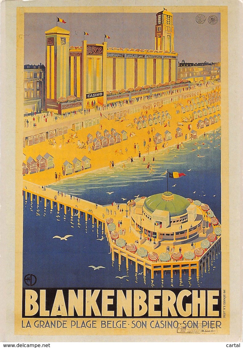 CPM - BLANKENBERGHE - La Grande Plage Belge, Son Casino, Son Pier - Blankenberge