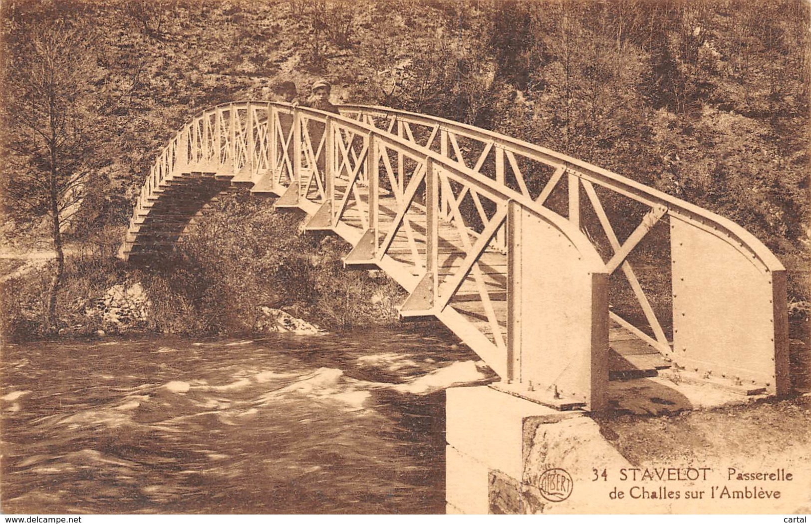 STAVELOT - Passerelle De Challes Sur L'Amblève - Stavelot