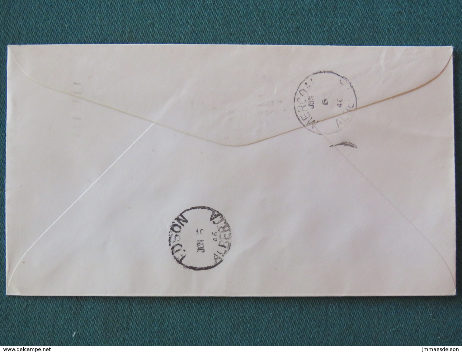 Canada 1946 Cover Vancouver To Edson And Mercoal - Machinery Logo - King George VI - Lettres & Documents