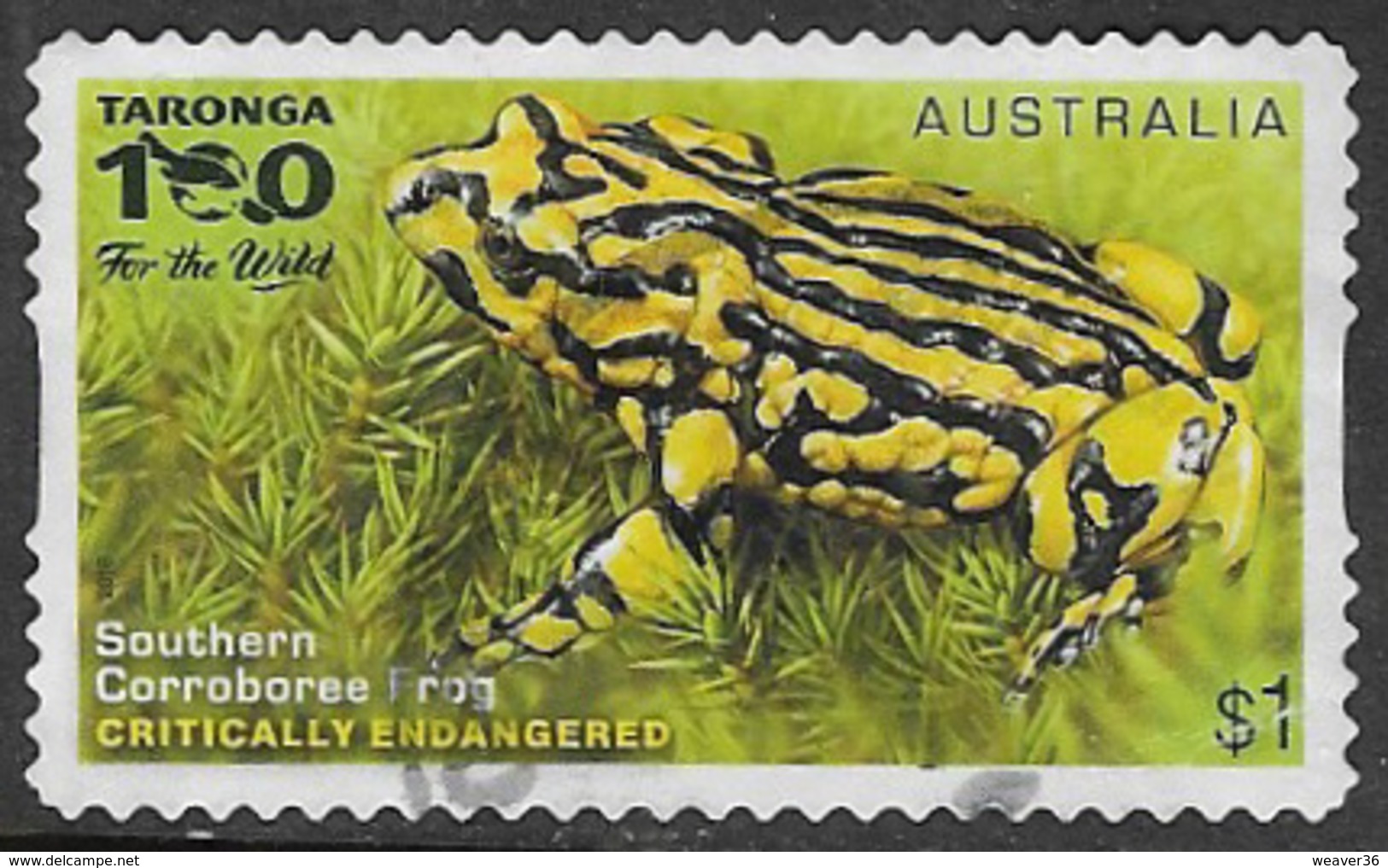 Australia 2016 Endangered Wildlife $1 Type 5 Self Adhesive Good/fine Used [39/31936/ND] - Used Stamps