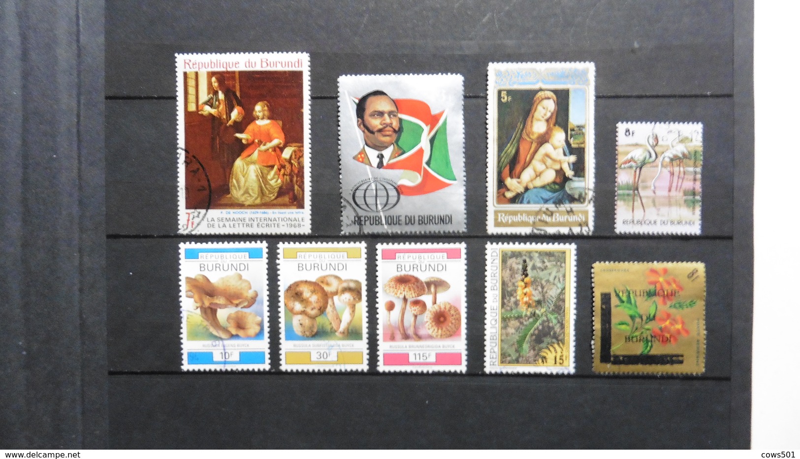 Afrique : BURUNDI :9 Timbres Oblitérés - Collections