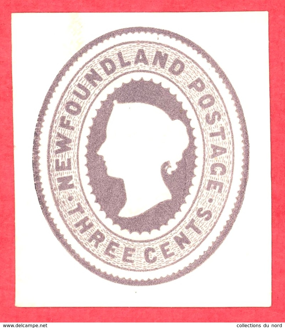 Canada Newfoundland # U1 Mint H VF- Queen Victoria - 3 Cents - Fin De Catalogue (Back Of Book)