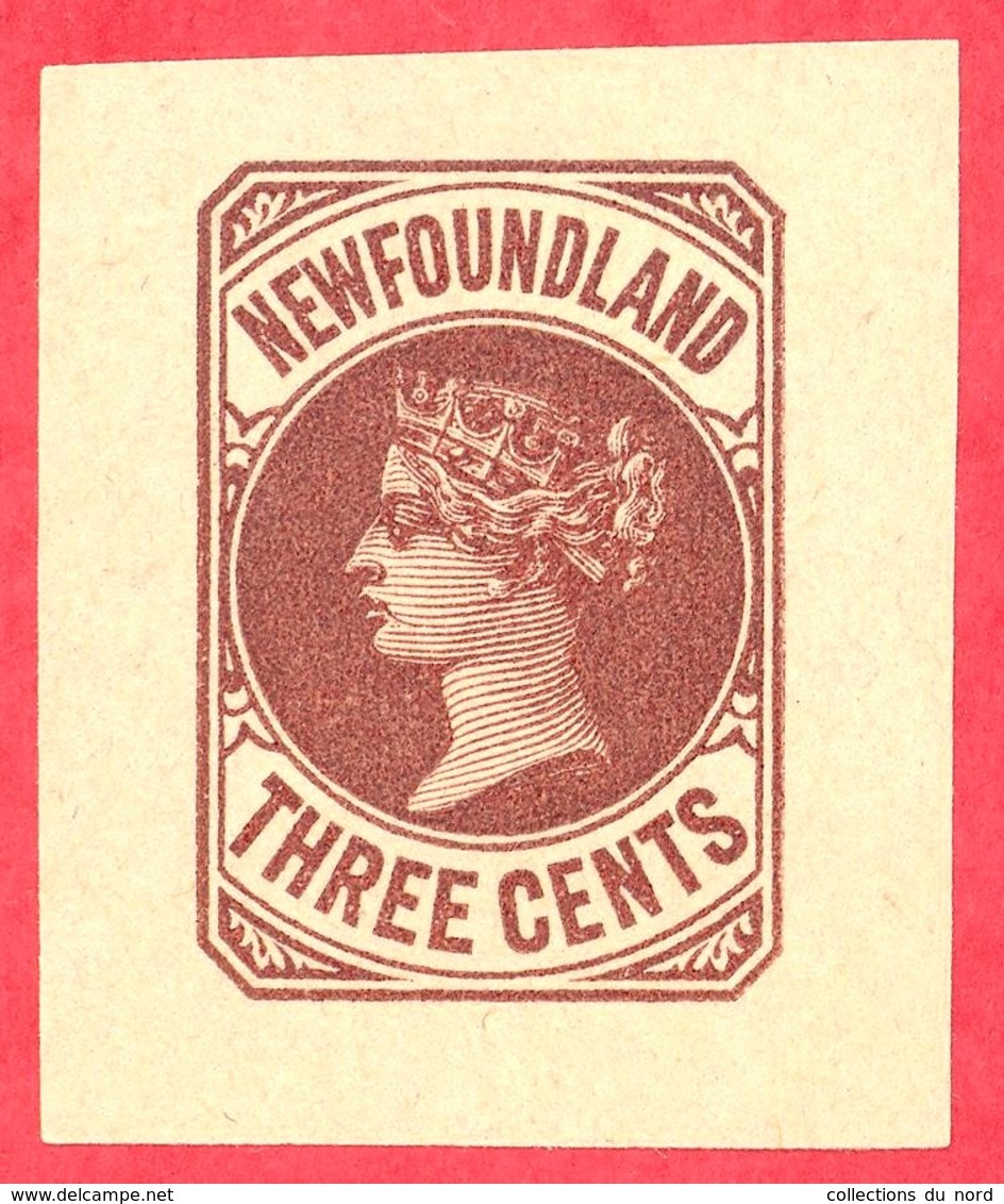 Canada Newfoundland # PB3 Mint H VF- Queen Victoria - 3 Cents - Fin De Catalogue (Back Of Book)