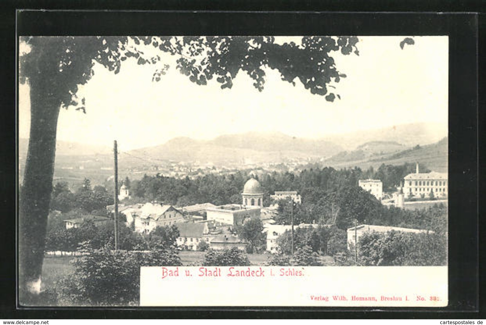 AK Bad Landeck, Panorama Mit Blick Zur Stadt - Schlesien