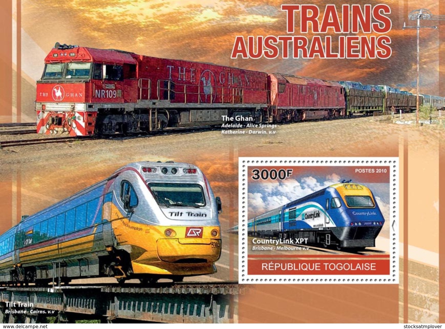 Togo 2010  Australian Trains - Togo (1960-...)