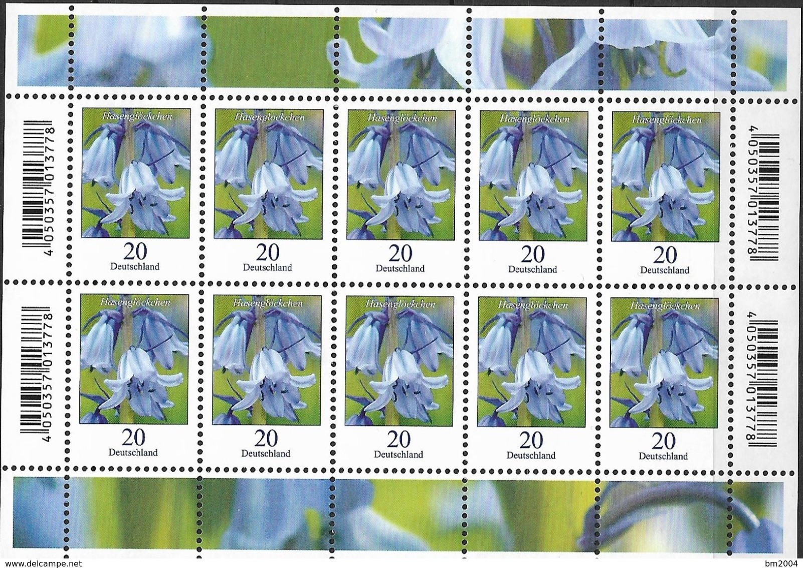 2017 Allem Fed. Deutschland Mi. 3315 **MNH Blumen:  Atlantisches Hasenglöckchen (Hyacinthoides Non-scripta) - Unused Stamps