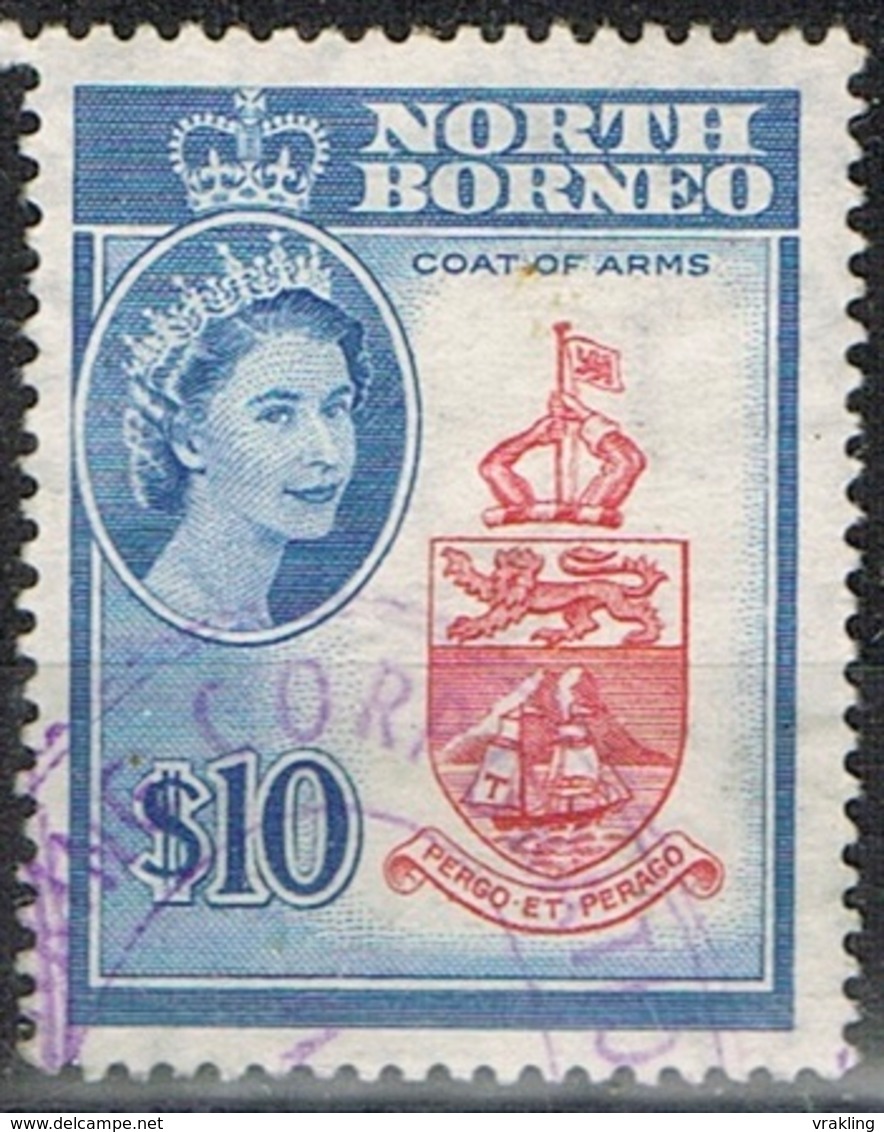 DO 7435 NORTH BORNEO GESTEMPELD  YVERT NR 330 ZIE SCAN - Bornéo Du Nord (...-1963)