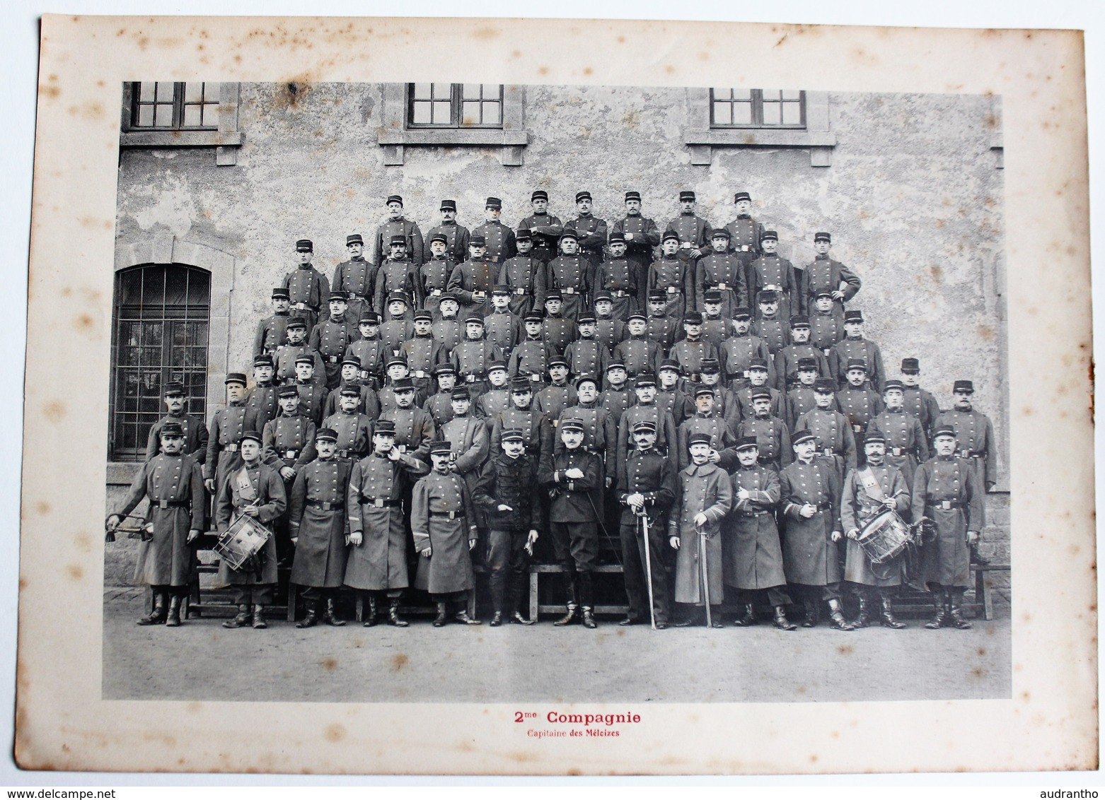 Phototypie 71 RI Régiment D'infanterie 1er Et 2ème Compagnie Capitaine Giansilj Et Des Méleizes - Documents