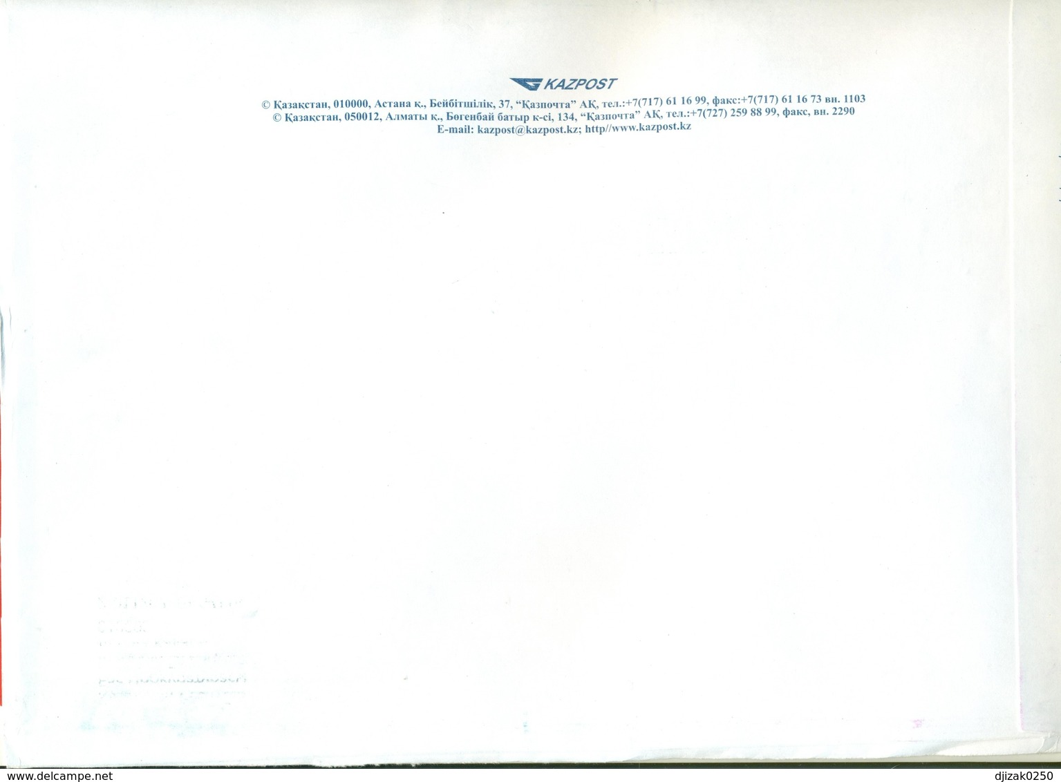 Kazakhstan  2019. Registered Envelope Is Really Past Mail. - Kazakhstan