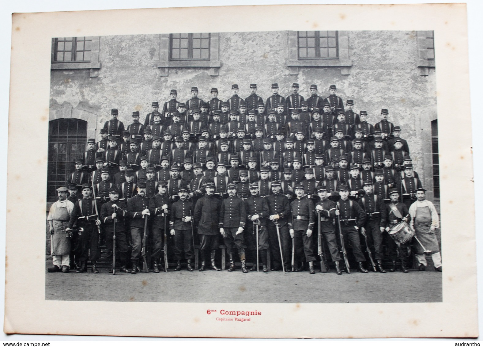 Phototypie 71 RI Régiment D'infanterie 5ème Et 6ème Compagnie Capitaine Chevillette Et Vaugarni - Documents