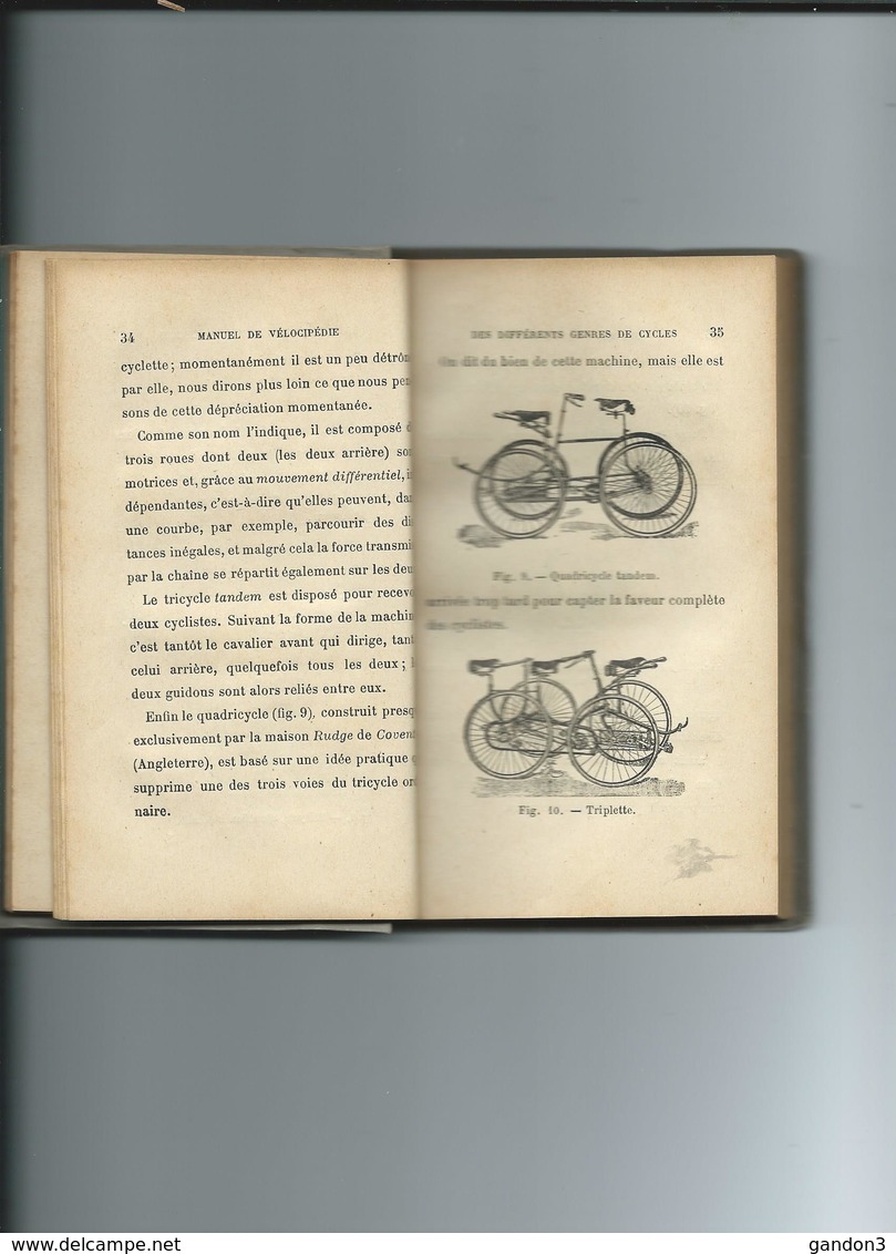 Manuel  du  VELOCIPEDE  de  A. Gaston CORNIE  daté  Août  1892  et  Dédicacé