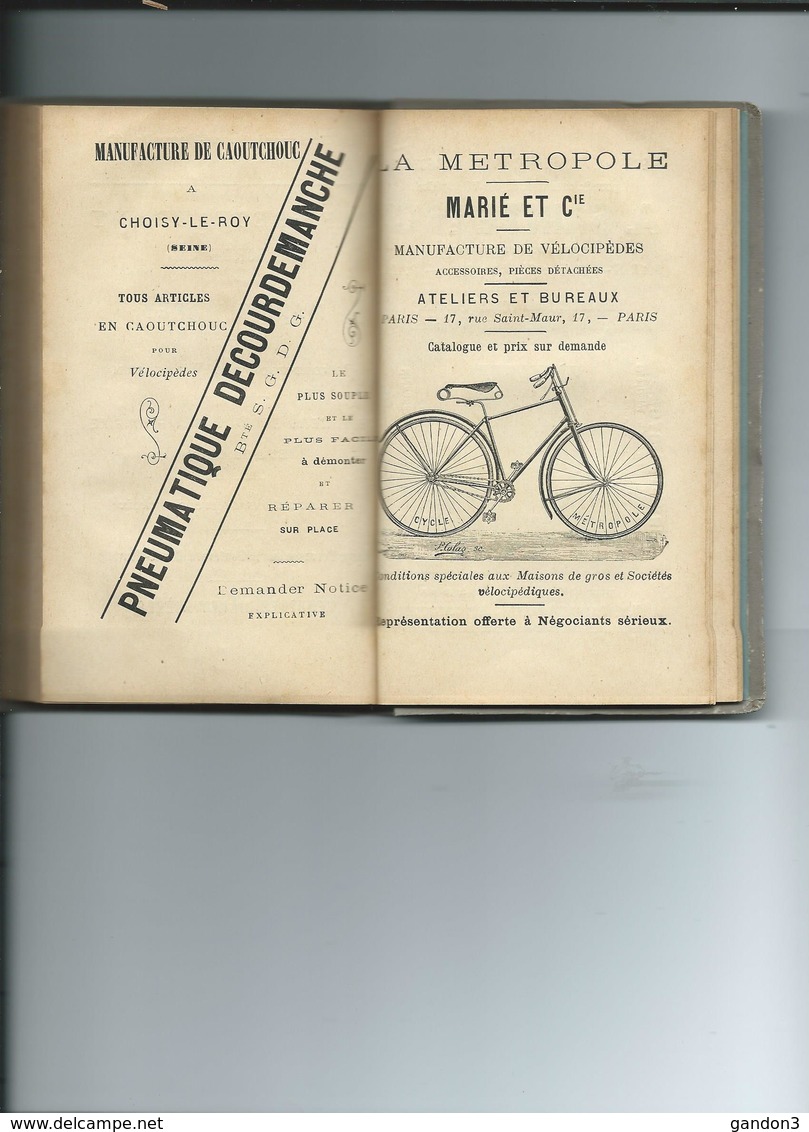 Manuel  du  VELOCIPEDE  de  A. Gaston CORNIE  daté  Août  1892  et  Dédicacé