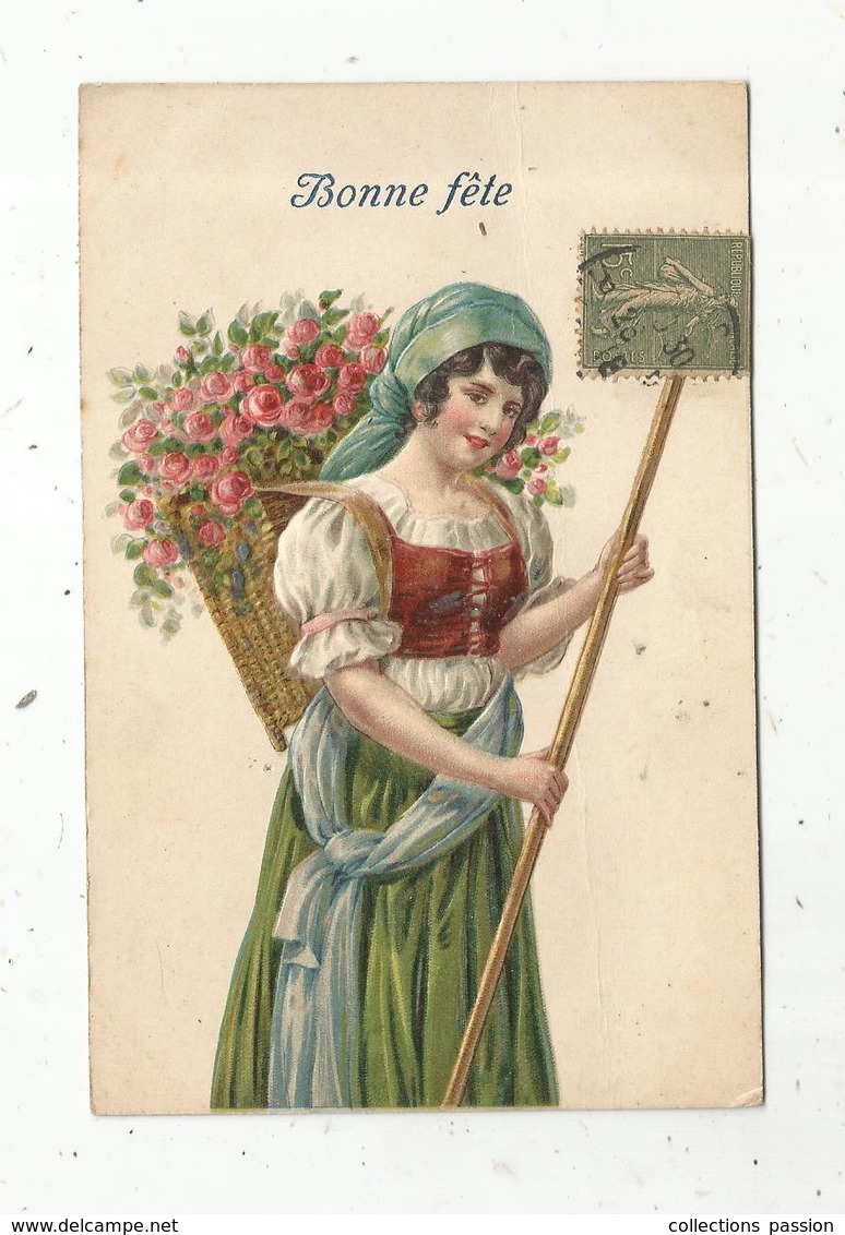 Cp, Femme , Gaufrée , Fleurs, écrite , Serie 562 - Frauen