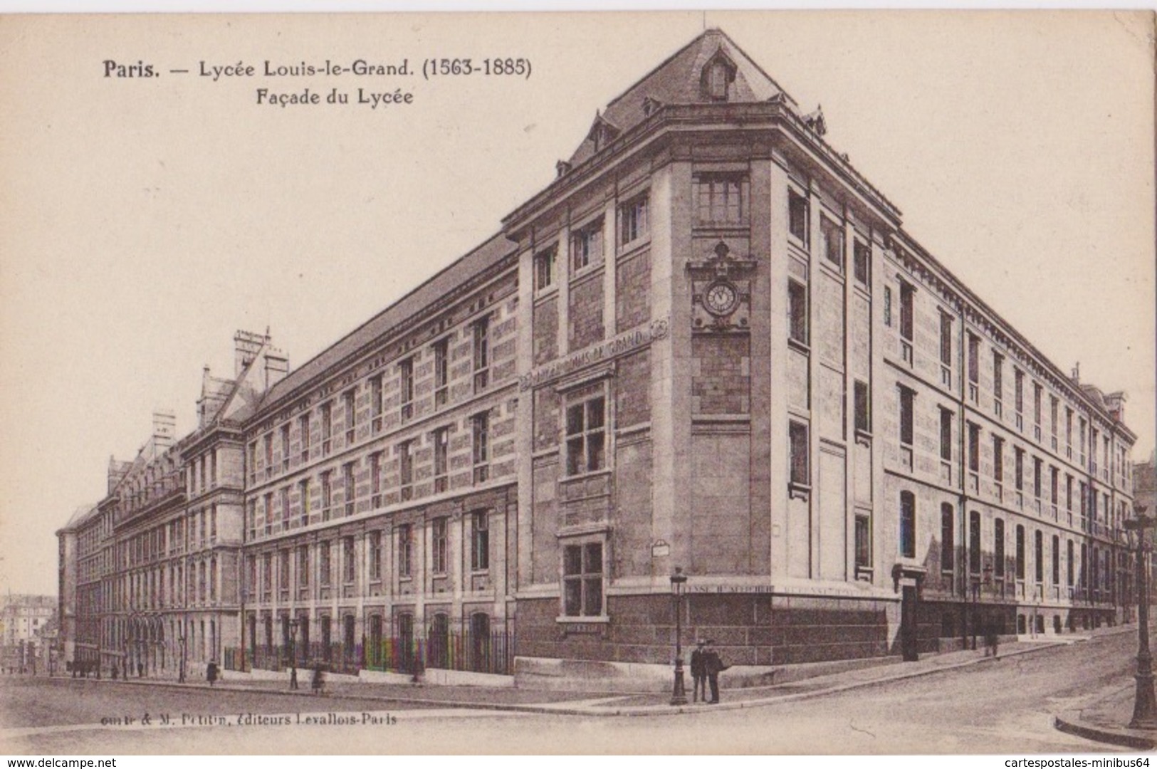 ENSEIGNEMENT - ECOLES - PARIS (75) - Lycée Louis Le Grand - Façade - 1935 - Tourte Et Petetin - Enseignement, Ecoles Et Universités