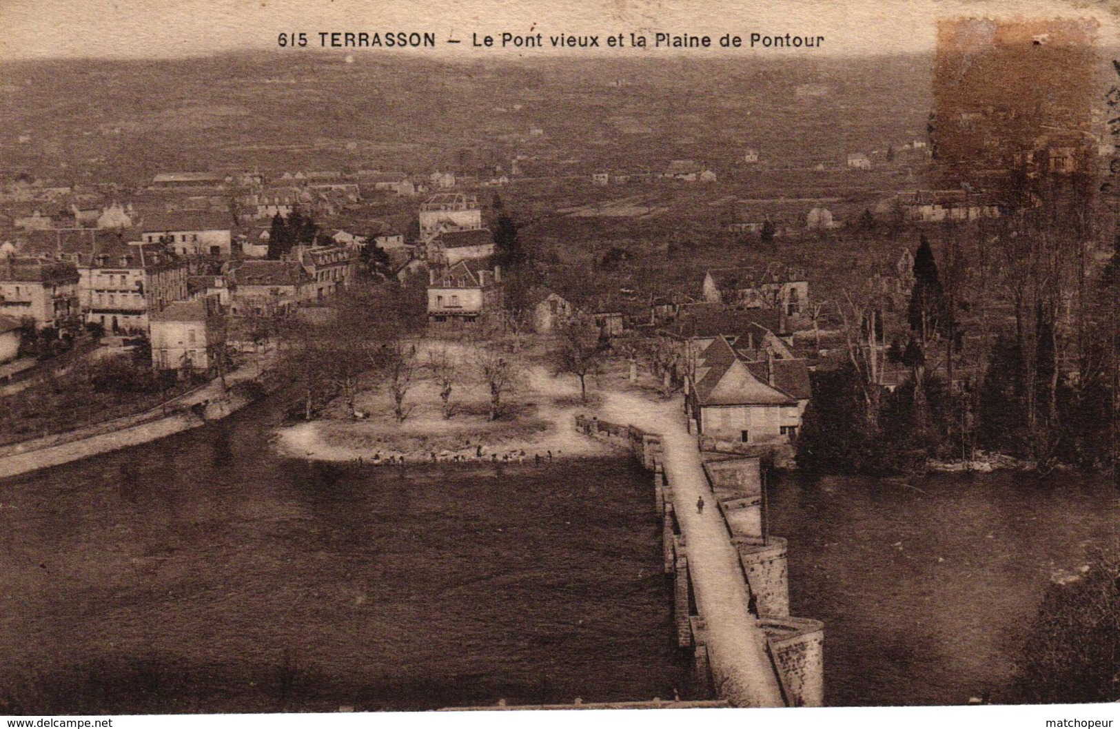 TERRASSON - LE PONT VIEUX ET LA PLAINE DE PONTOUR - Autres & Non Classés