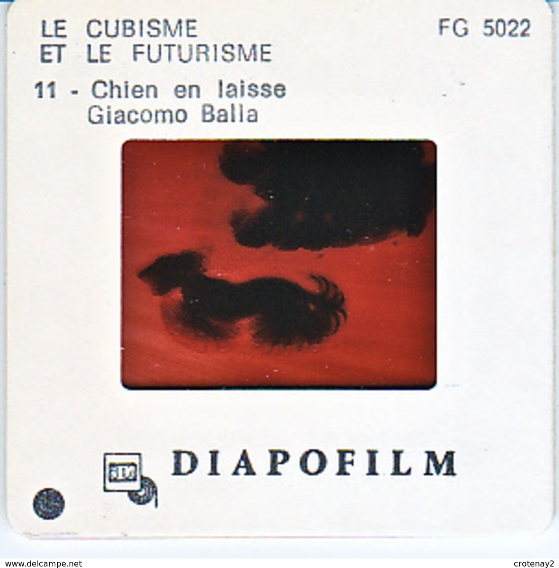 Photo Diapo Diapositive ART Peinture Cubisme & Futurisme N°11 Chien En Laisse 1912 Par Giacomo Balla VOIR ZOOM - Diapositivas