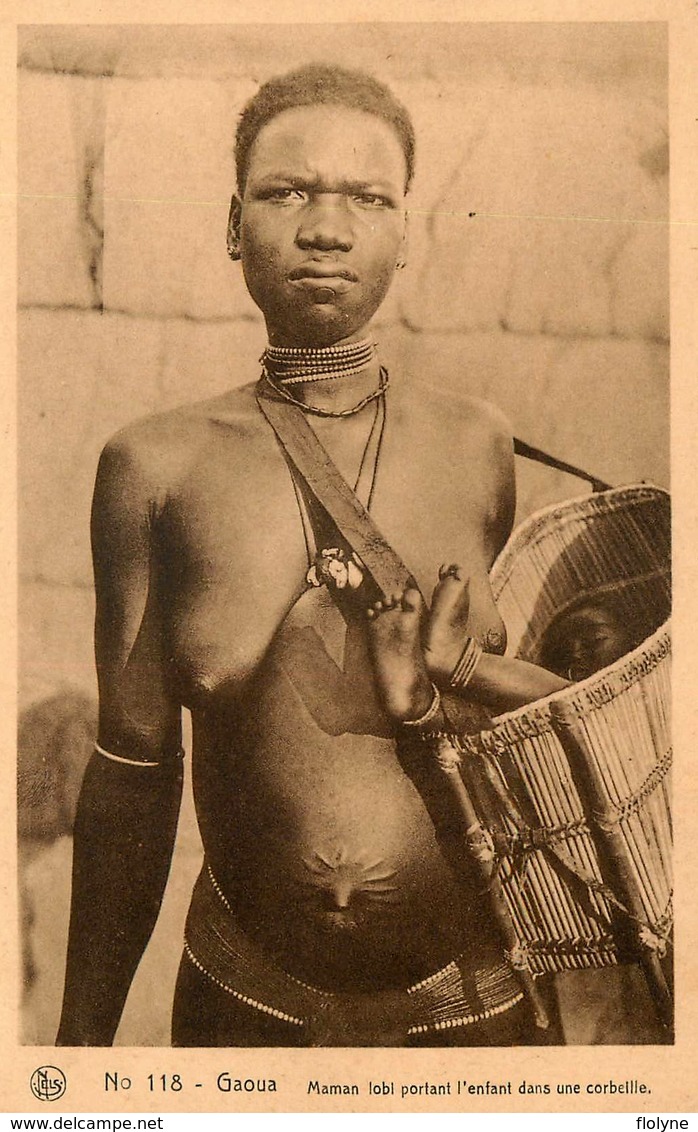 NU Ethnic Ethno - Burkina Faso - Gaoua - Femme Maman Lobl Et Son Enfant - Seins Nus - Nue Nude - Burkina Faso