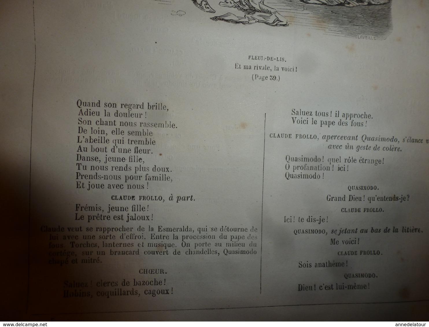 MARIE TUDOR -La Esmeralda ,par Victor Hugo -18 dessins par Foulquier,G. Séguin et Riou - Edition J. Hetzel (ill Beaucé)