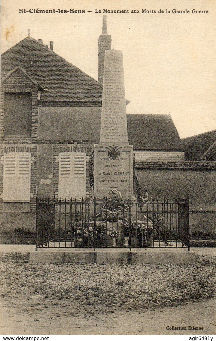 - St CLEMENT (89) - Le Monument Aux Morts  -18042- - Saint Clement