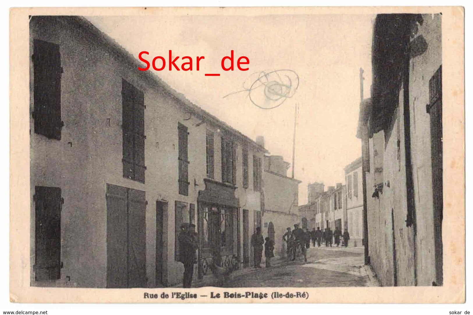 AK 1940 Rue De L'Eglise - Le Bois-Plage (Ile-de-Ré) Frankreich, France - Ile De Ré