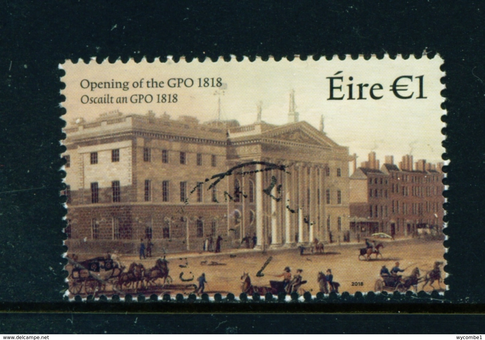 IRELAND - 2018 Dublin Post Office 1 Euro  Used As Scan - Oblitérés