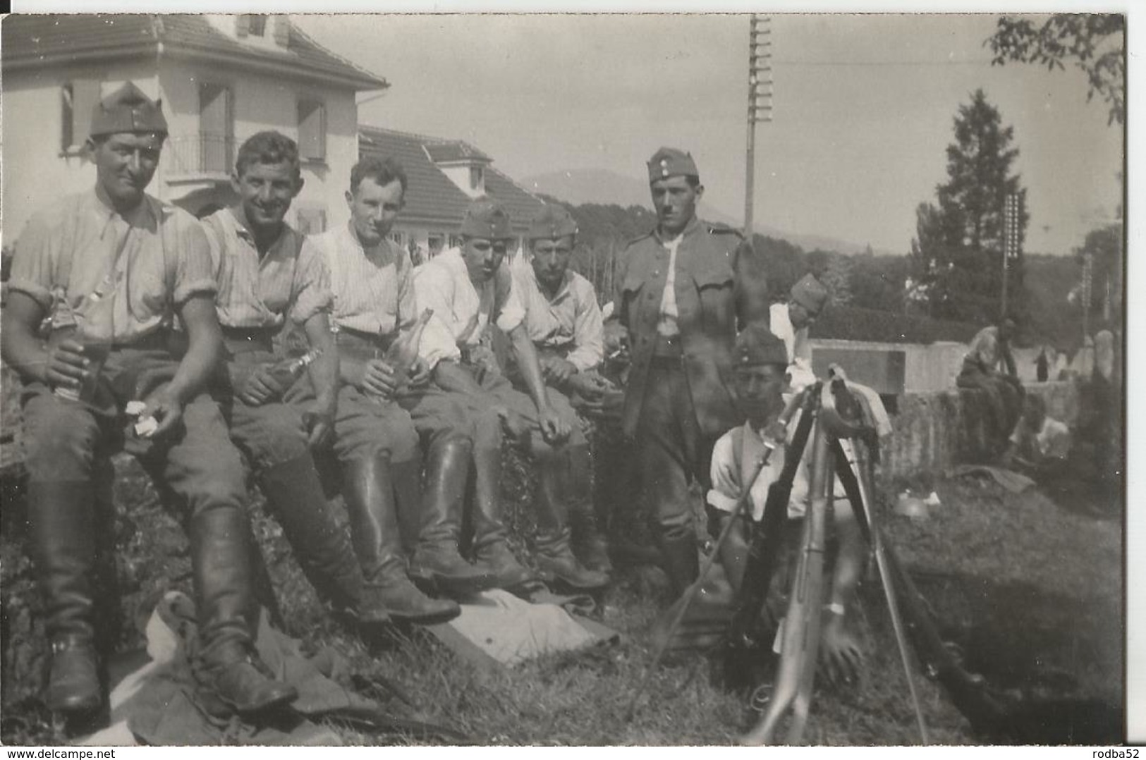 Carte Photo - Thème Militaire -Groupe De Soldats - Soldat - Suisse ??  Foto - Typa K. Kuchler - Personajes