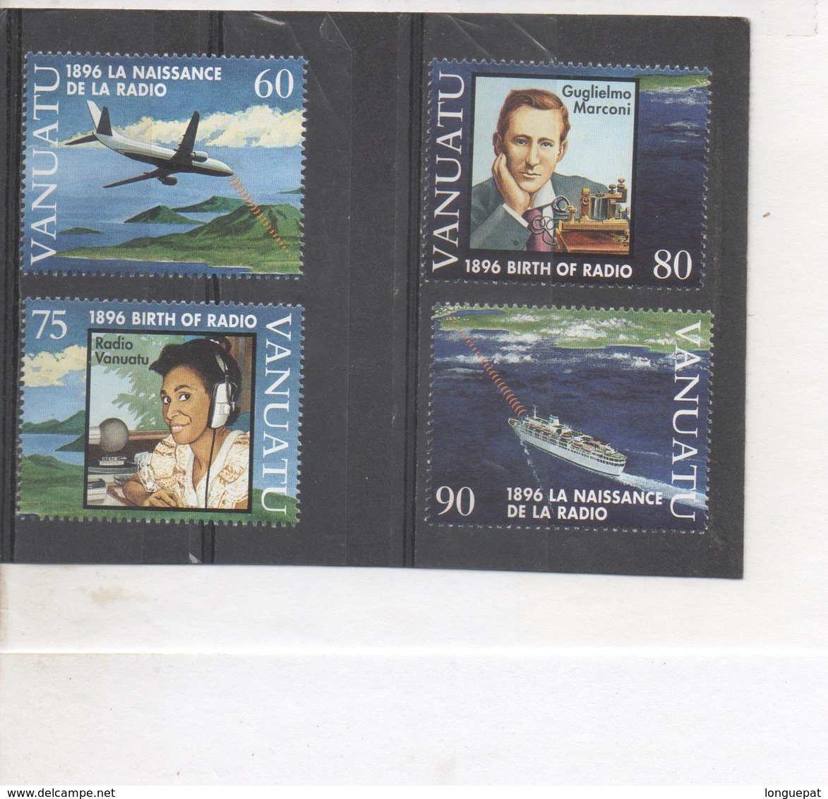 VANUATU - Radio - Communication  - 1896 Naissance De La Radio : Marconi, Avion Et Ondes Radio, Présentatrice Radio, - Vanuatu (1980-...)