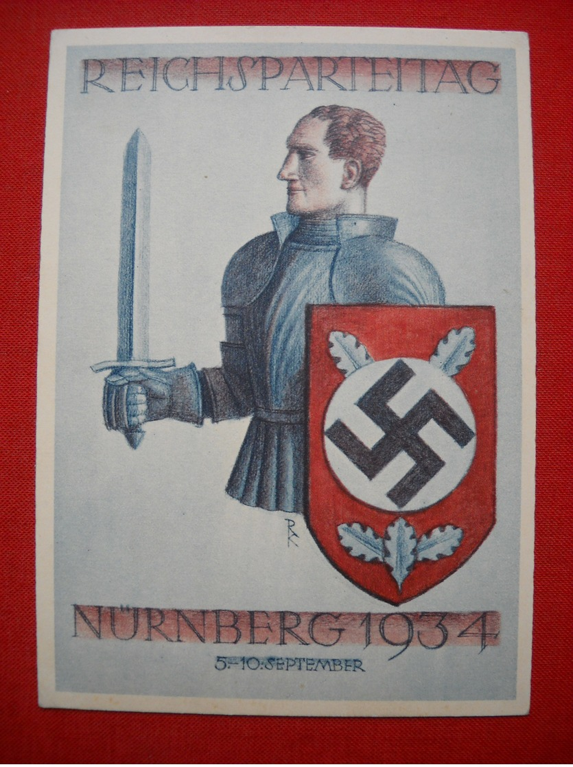 Color-Karte "Nürnberg - Reichsparteitag 1934" , Gelaufen TOP !! - Briefe U. Dokumente