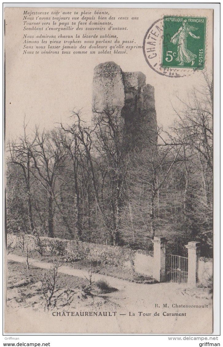 CHATEAURENAULT CHATEAU-RENAULT LA TOUR DE CARAMENT 1909 - Autres & Non Classés