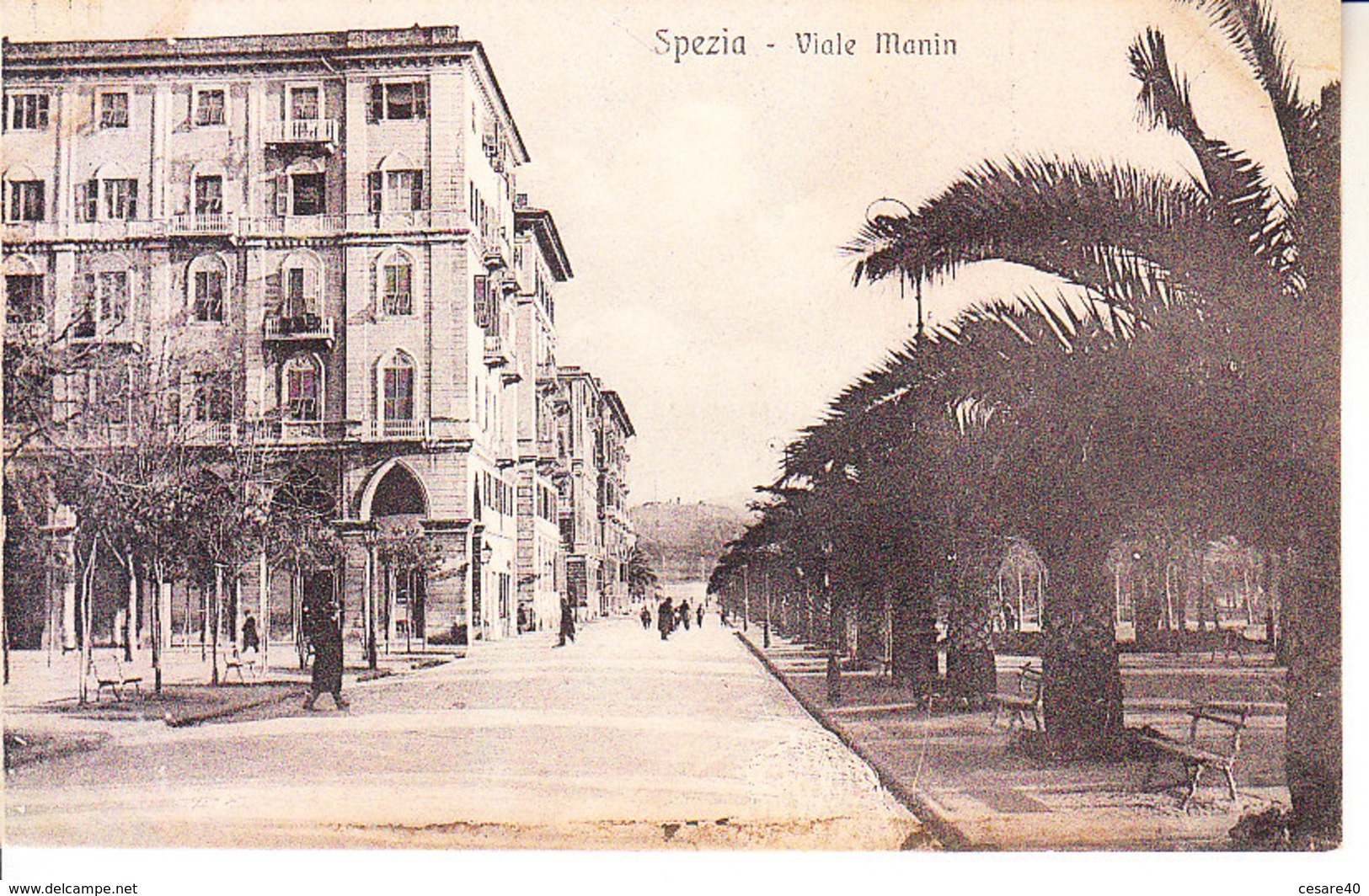 ITALIA - SPEZIA - Viale Manin, Animata, Anni 10 - Ales-30 - La Spezia