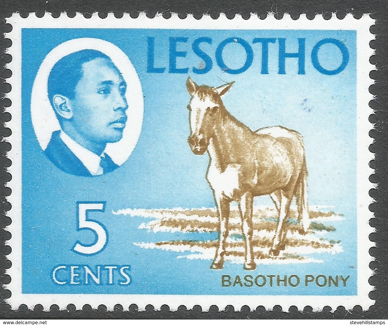 Lesotho. 1967 Definitives. 5c MH. SG 130 - Lesotho (1966-...)