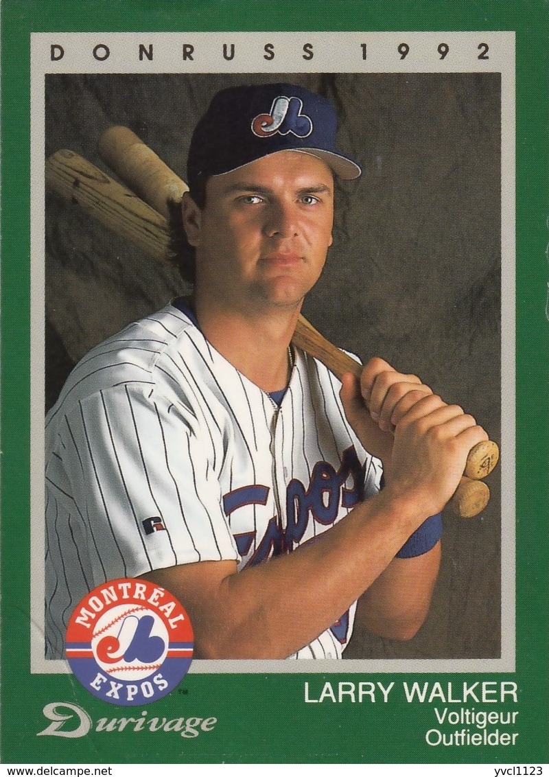 MONTREAL EXPOS - Larry Waslker 18 Of 20, Donruss Durivage (ME227) - 1990-1999