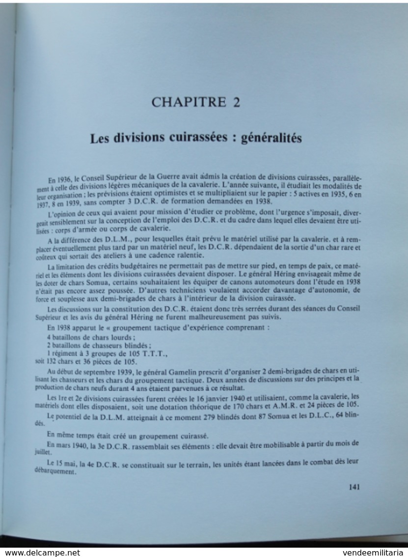 " Chars et blindes francais " -  Colonel E. RAMSPACHER (E.R.) - Exemplaire numéroté 3957 - ed. Charles-Lavauzel