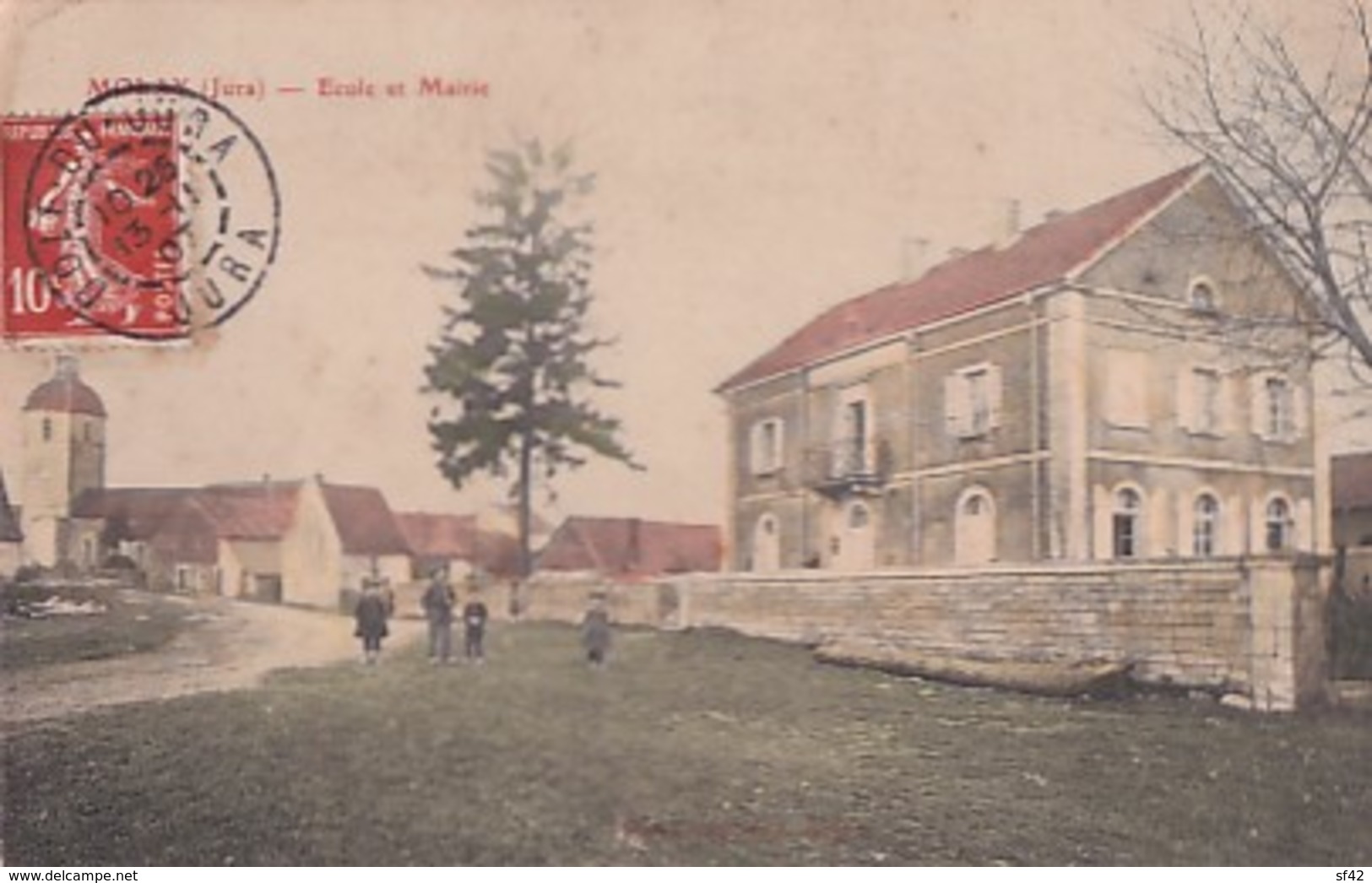 MOLAY              ECOLE ET MAIRIE  .   COLORISEE - Other & Unclassified