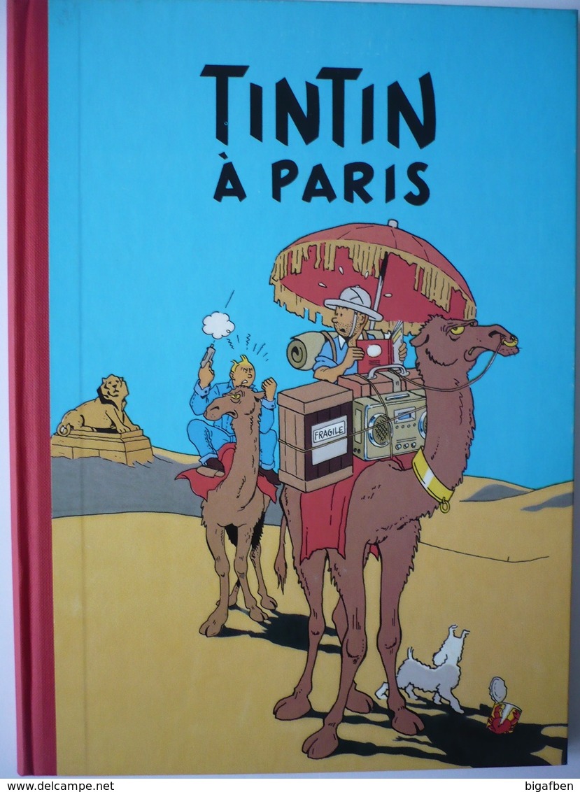 Pastiche TINTIN : TINTIN À PARIS En EO Chiquita 1984 / TL1500 Ex N° / RARE TOP COLLECTOR+++ - Tintin