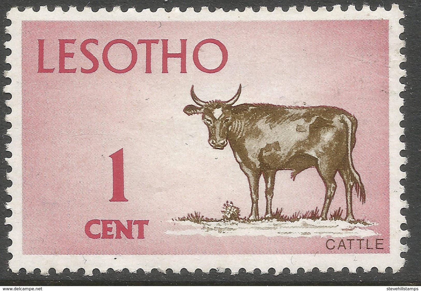 Lesotho. 1971 Definitives. 1c MH. SG 192 - Lesotho (1966-...)
