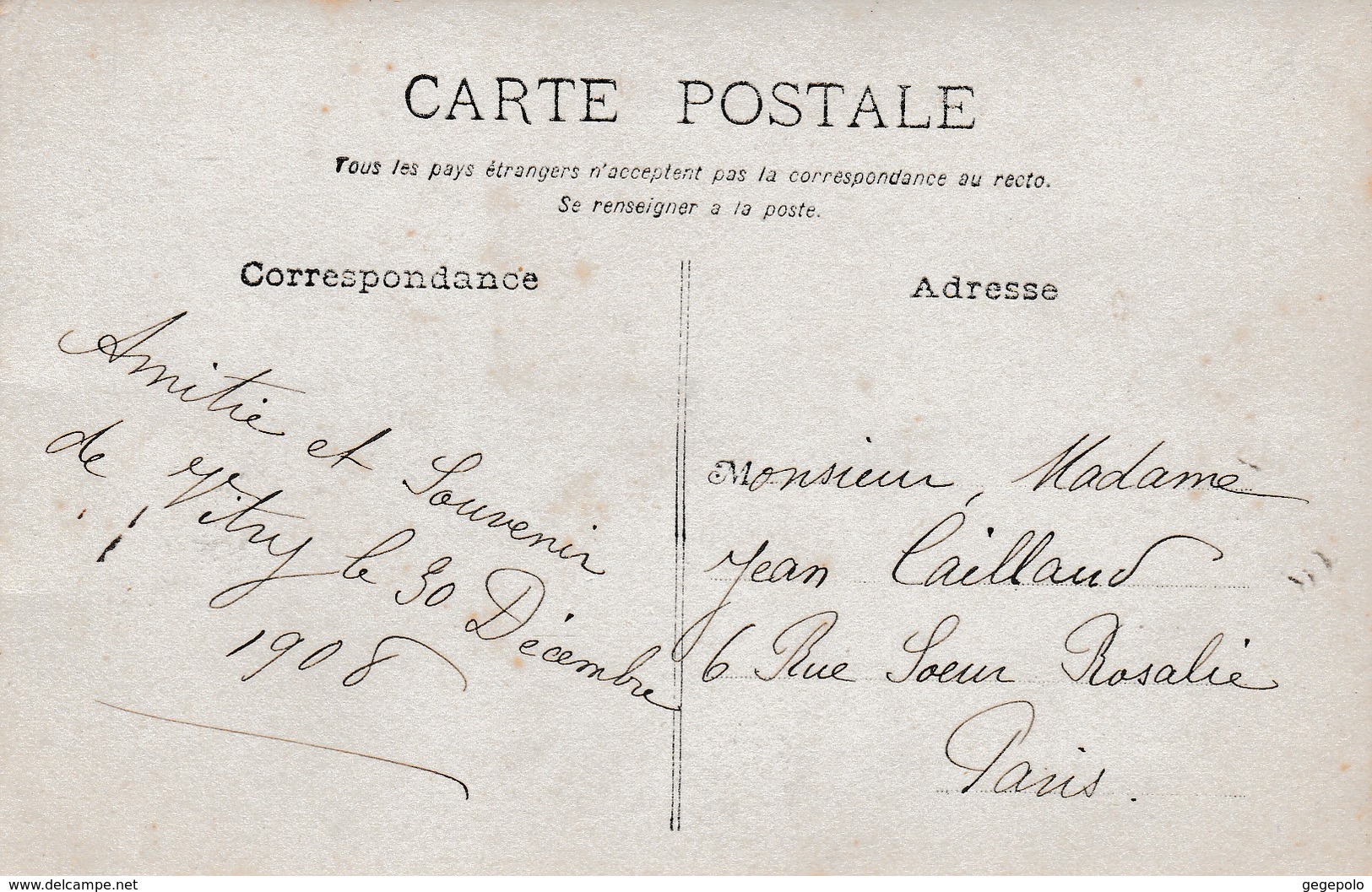 VITRY Sur SEINE  - Une Belle Demeure Bourgeoise En 1908 ( Carte Photo ) - Vitry Sur Seine