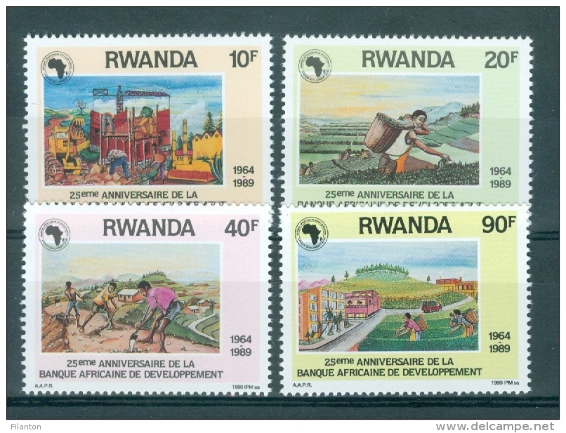 REPUBLIEK RWANDA - OBP Nr 1364/1367 - MNH** - Cote 6,00 € - Neufs