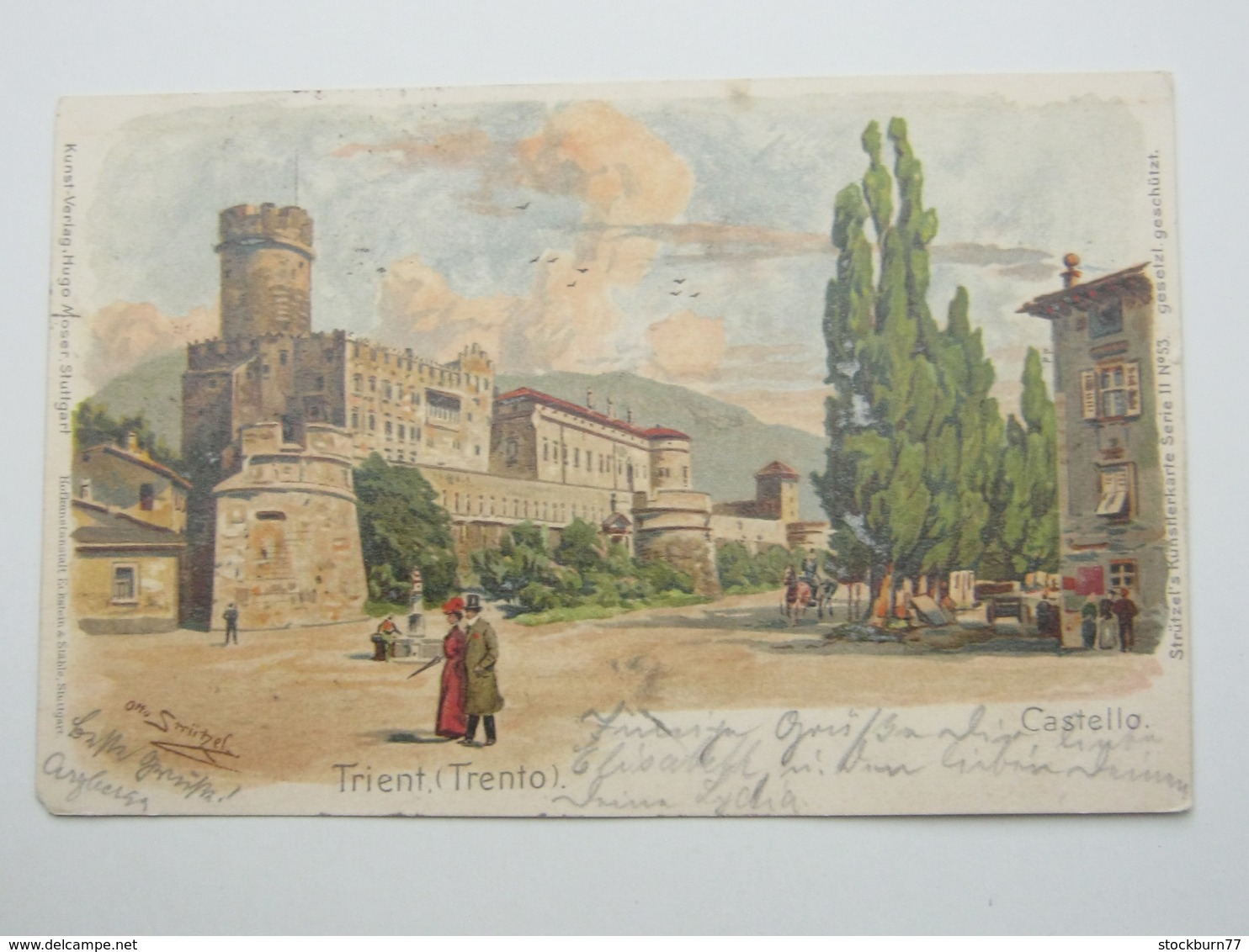 TRIENT , Trento,   Cartolina Postale Um 1900 - Trento