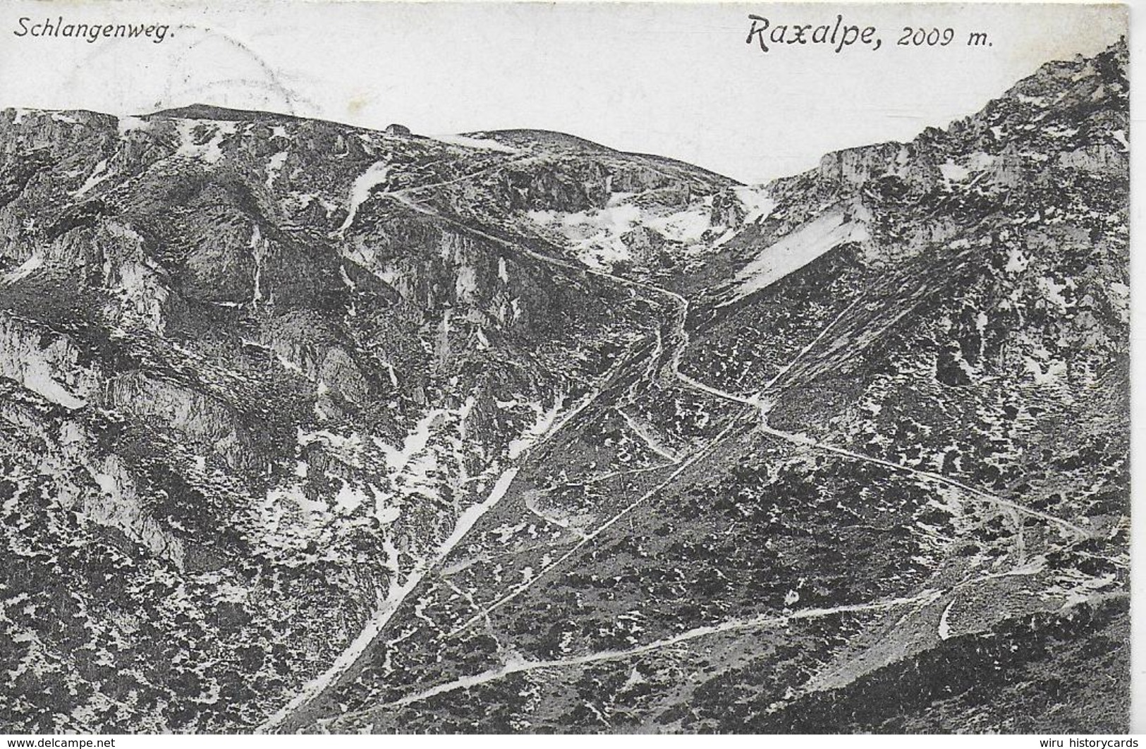 AK 0159  Raxalpe - Schlangenweg / Verlag Ledermann Um 1908 - Raxgebiet