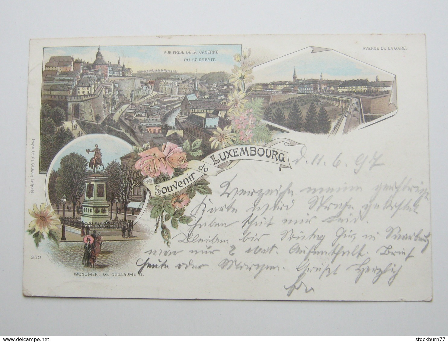 LUXEMBURG ,  Carte Postale  1897 - Luxembourg - Ville