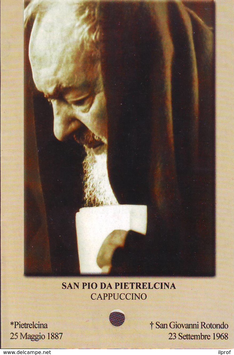 Reliquia San Pio In Preghiera, Santino Pieghevole Con Preghiera - Religion & Esotérisme