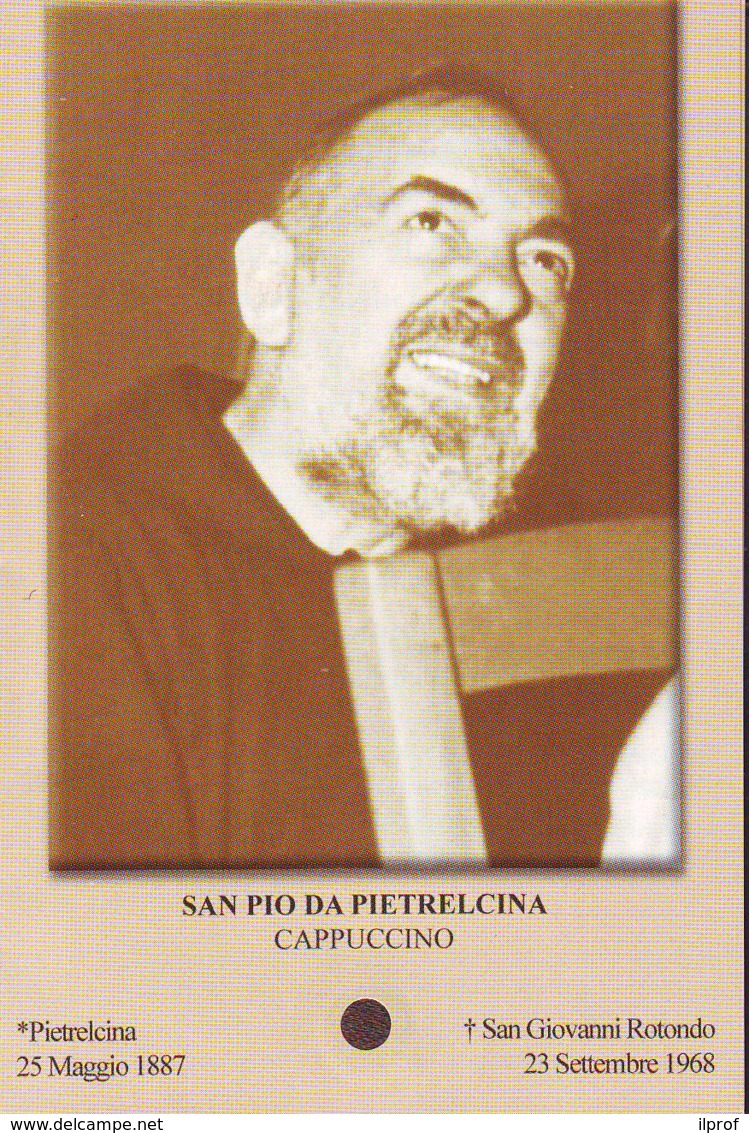 Reliquia San Pio Isguardo In Alto, Santino Pieghevole Con Preghiera - Religione & Esoterismo