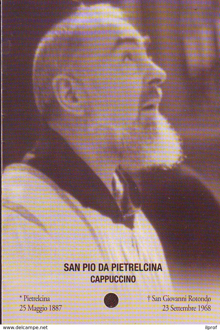 Reliquia San Pio Occhi Al Cielo (B), Santino Pieghevole Con Preghiera - Religione & Esoterismo