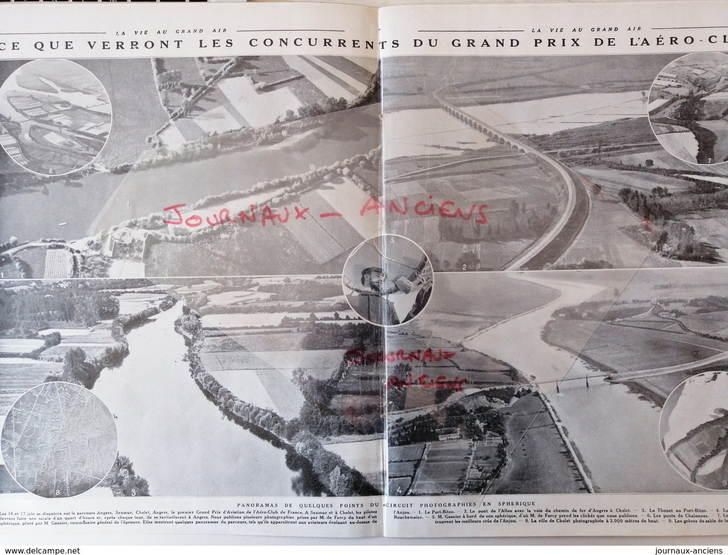 1912 GRAND PRIX DE L'AÉRO-CLUB - SAMU - CHOLET - ANGERS - LES CÔTE AUX DU LAYONS - BOUCHEMAINE - 1900 - 1949