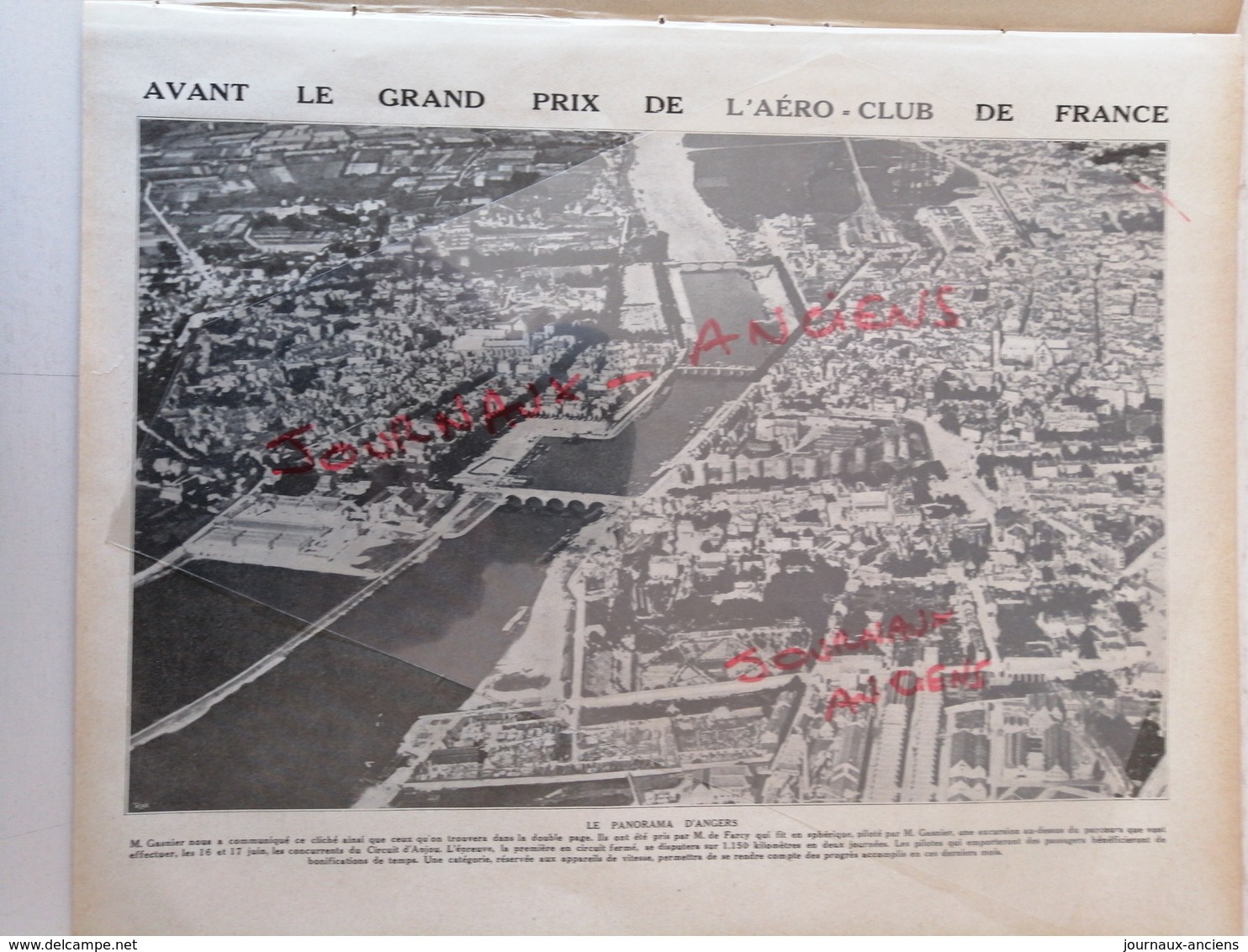 1912 GRAND PRIX DE L'AÉRO-CLUB - SAMU - CHOLET - ANGERS - LES CÔTE AUX DU LAYONS - BOUCHEMAINE - 1900 - 1949