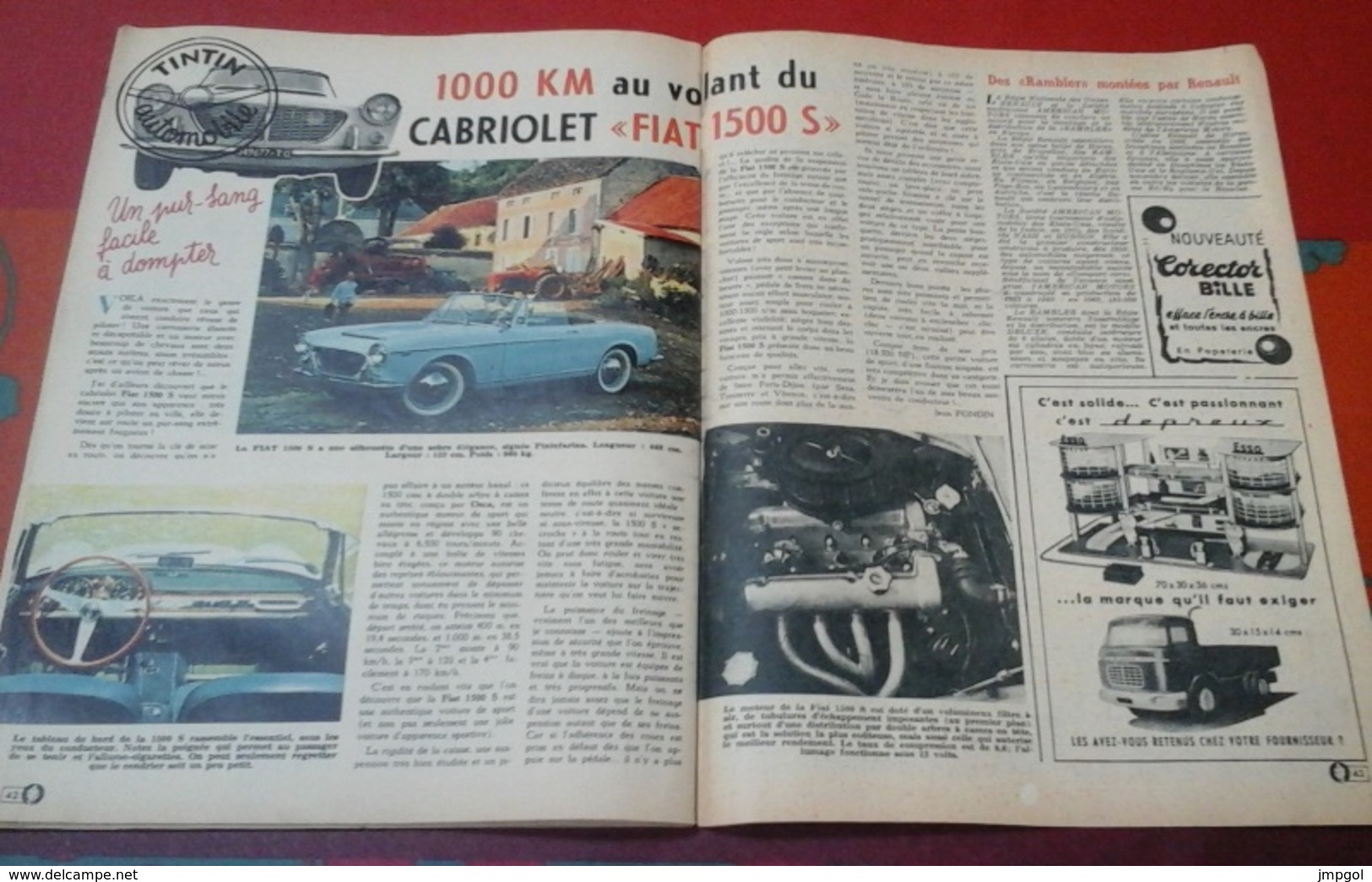 Journal De Tintin N°690 Janvier 1962 Porte Avions Atomique USS Enterprise,Kurdistan,Cabriolet Fiat 1500 S - Tintin