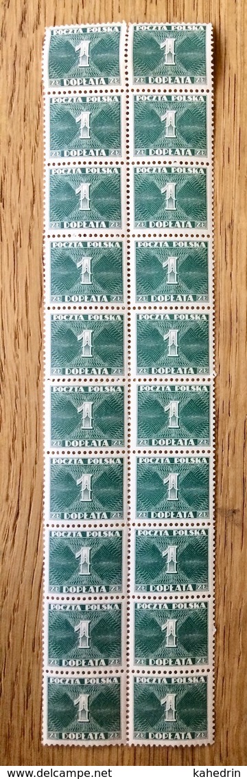 Polen Poland 1938, 20x Postage Due / Porto / Timbre-taxe / Segnatasse **, MNH - Postage Due