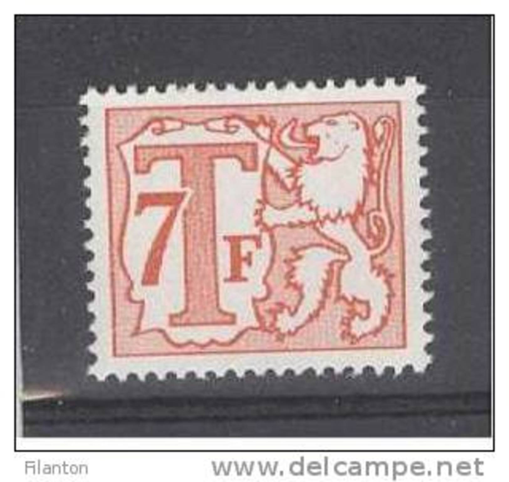 BELGIE - OBP Nr TX 71 B (P2 Wit Papier Blanc) - Strafportzegels - Timbres Taxes - MNH** - Francobolli