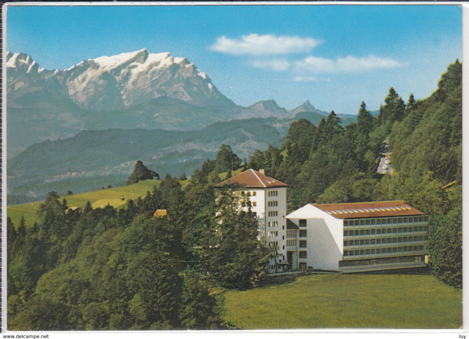 OBERSTAUFEN Im Allgäu - Schlossbergklinik  1997   Sondermarke Marschallplan - Oberstaufen